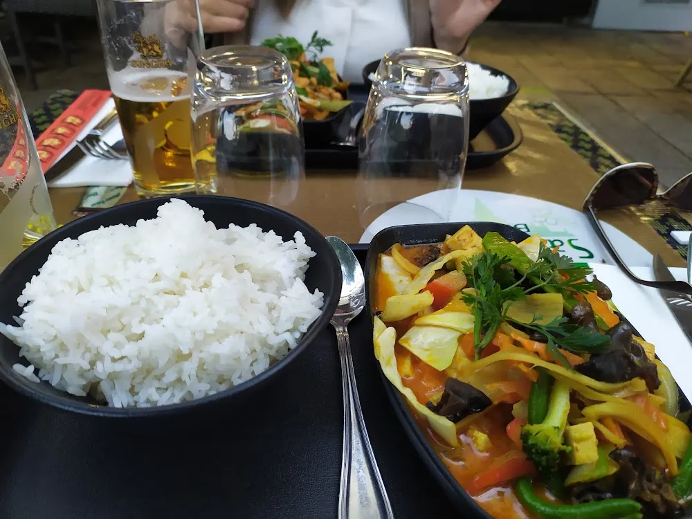 Vegetarien Au Tofu Riz Curry